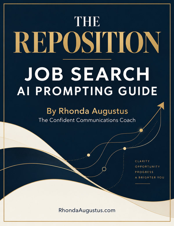 Cover of The Reposition Job Search AI Prompting Guide by Rhonda Augustus